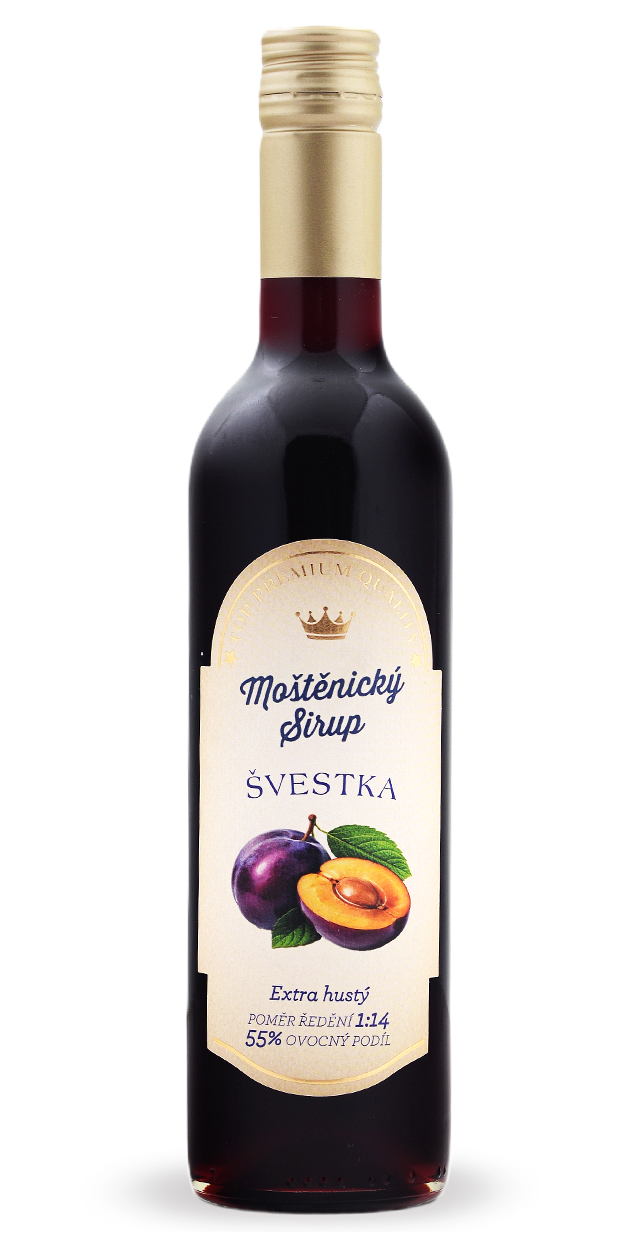 Sirup Švestka · sklo 0,5 l